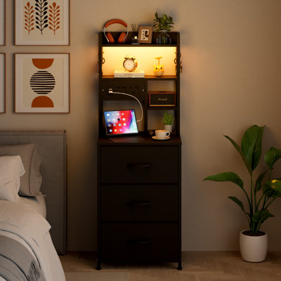 40 cm W Bedside Table