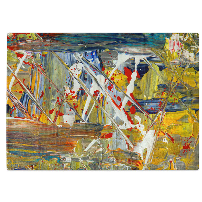 Tempered Glass Art Painting Vol.428 Chopping Board, 39 cm W x 28.5 cm L