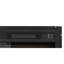 Foyer électrique encastrable 18 po 1400 W 120 V, équipé d'une télécommande, d'un radiateur ultra-mince avec ensemble de bûches et flamme réaliste - NOIR