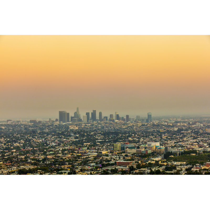 Los Angeles in Sunset - photographie sur toile tendue, H 8 po x l 12 po