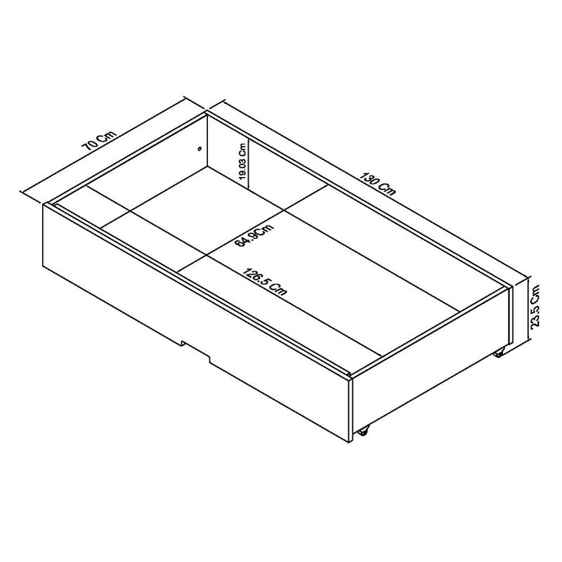 Carolina Underbed Storage Drawers, Cotton