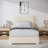 Boucle Upholstered Bed Frame  Soft Rounded Corners Headboard Low Profile Bed Frame No Box Spring Needed-1168086113-1168086045