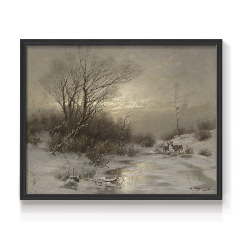 Paysages rétro-CCXIV - reproduction encadrée, H 8 po x l 10 po, Noir