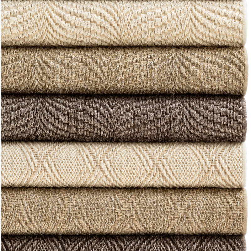 Wave Sand Woven Sisal Rug, Rectangle 7'6" x 9'6"