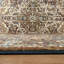 Tapis oriental brun en nylon tissé à la machine Mirtha-1802329693
