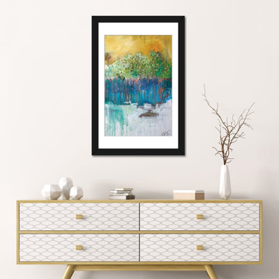 « dimensionnelle trees ii », art mural sur toile tendue
