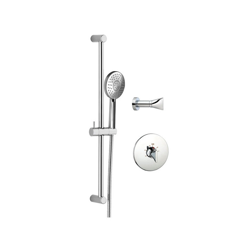 Thermostatic Complete Shower System, Polished Chrome