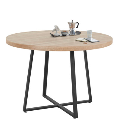 Eyre Round Metal Base Dining Table