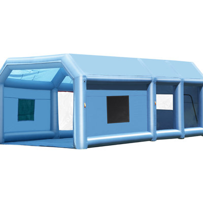 Inflatable Paint Booth, Large Suvs, Commercial Trucks, Advanced Air Filtration, Design, Portable, Easy To Use , Dual Blowers, Purification System, Fabric, Store