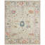 Galena Hand Knotted Wool Oriental Area Rug in Cream; Blue; Vintage Linen; Rose-1935986513