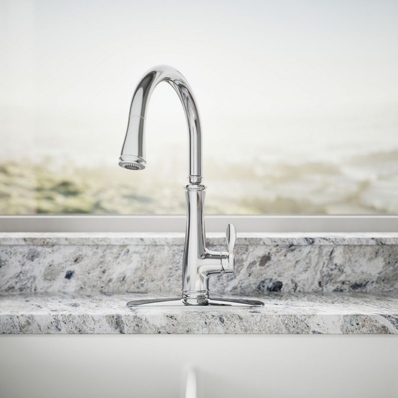 Kohler Bellera Touchless Pull Down Kitchen Faucet, Single-Handle Kitchen Sink Faucet with Three-Function Pull Down Sprayer