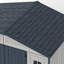 Abri de jardin en vinyle Duramax RidgeLine 10,5 x 8 pi avec ensemble de fondation en métal-135796466