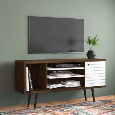 Meuble télé Liberty Mid-Century à 5 tablettes pour téléviseur de 50 po ou moins Liberty