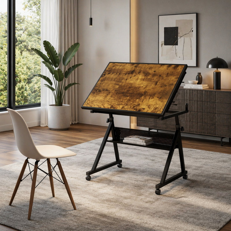 1500 Pieces Jigsaw Puzzle Metal Table Board For Adults Gift With 4 Trays(Black), Black