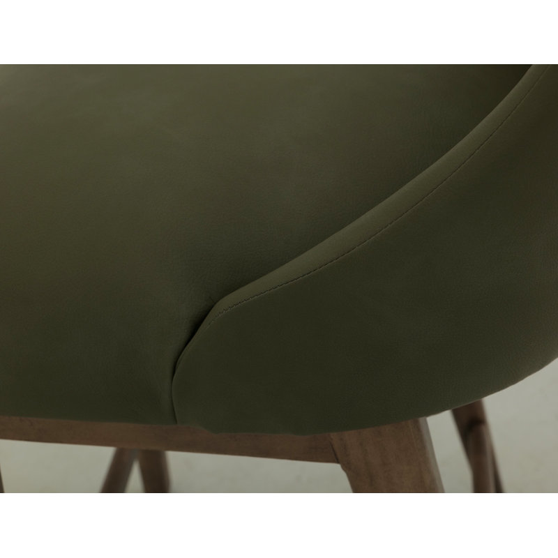 Structure en bois et siège rembourré beige, tabouret de bar, Vert, Tabouret de bar (siège d'une hauteur de 30 po)