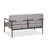 Melea 4 Piece Deep Seating Set, Grey