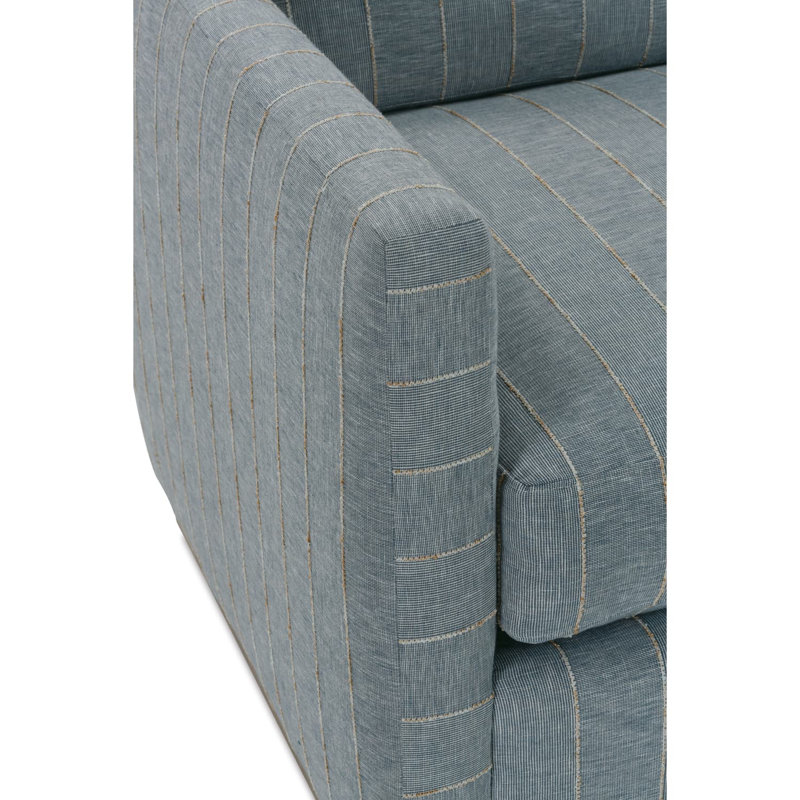 Allie Swivel Chair, Washed Oak, Federal Blue (RA251-52)