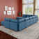 Tomario 10- Piece Upholstered U-Shaped Modular Sectional With Storage