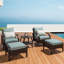 Barcelo 5 Piece Rattan Conversation Set with Cushions-1471070960