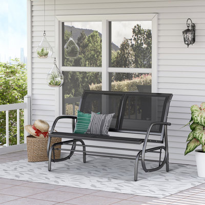 Banc oscillant extérieur pour 2 personnes Outsunny