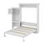 Grand lit escamotable avec plusieurs tablettes de rangement-223722175