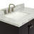 Cambridge 37'' Single Bathroom Vanity with Carrara Marble Top-26337879-132471784