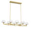 Lustre à 8 lumières à intensité variable en acier et verre-1875154400-1864377855
