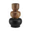 Vase de table moderne Masanari Kande Carafe - noir et noyer - petit-1064528620