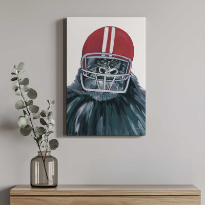 «Football Gorilla» par Yvette St. Amant, reproduction d'art
