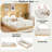 Upholstered Platform Bed With Animal-shaped Pillows And Storage Bags-11399901