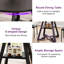Round Dining Table Farmhouse Kitchen Table,Space Saving Dinner Table For Kitchen & Dining Room-1740804648-1740804649