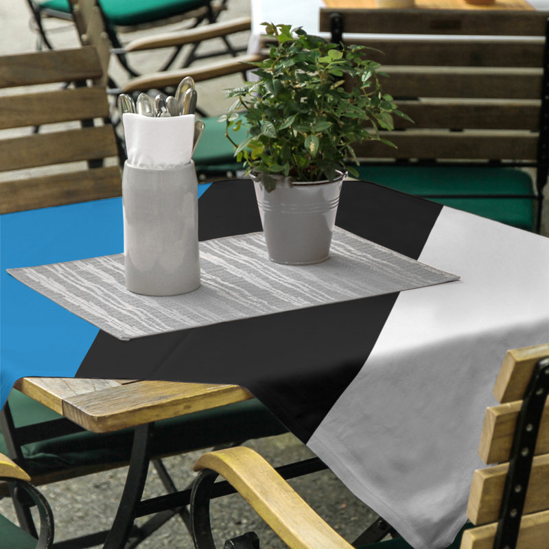 Nappe basket Orlando, Bleu / noir / blanc