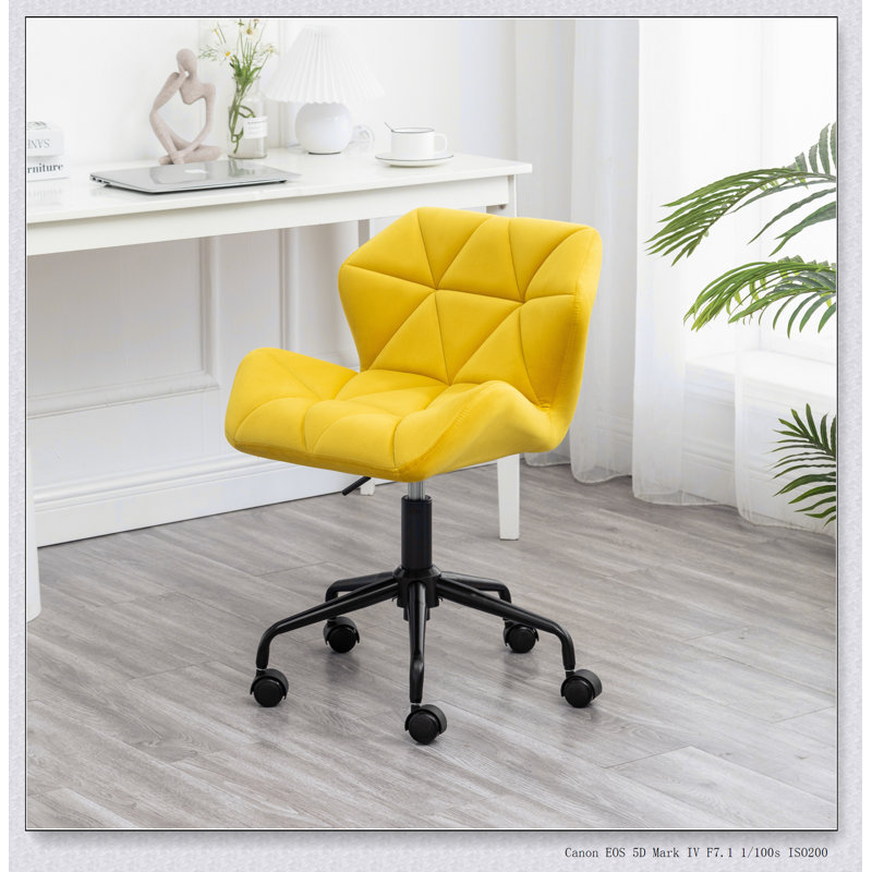 Chaise de bureau pivotante Eldon, Jaune