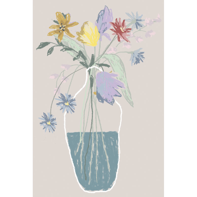 Studio II - Bouquet de fleurs I, H 18 po x l 12 po