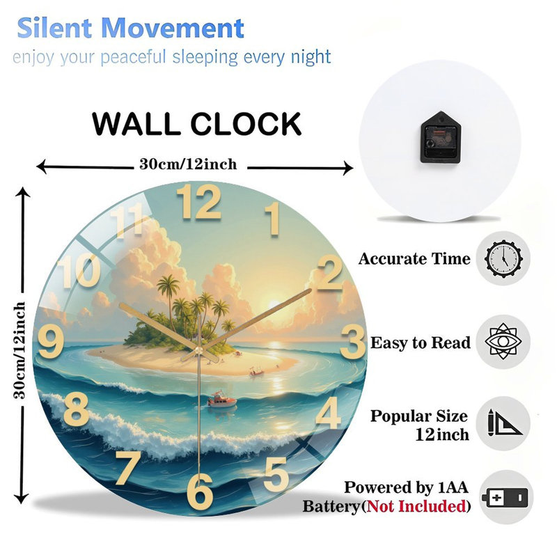 Horloge murale 12 po