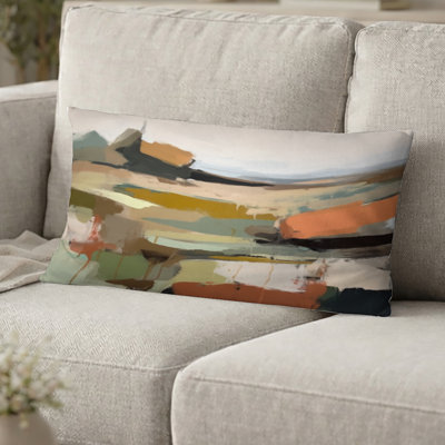 Coussin Green and Beige Transcendant Reality