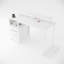 Bureau de 47,3 po avec prise de courant, 2 supports pour écran, 2 tiroirs, pochettes latérales, facile à assembler, stabilité de la structure réversible, utilisation comme bureau à domicile, bureau d'ordinateur, table de jeu-110644358