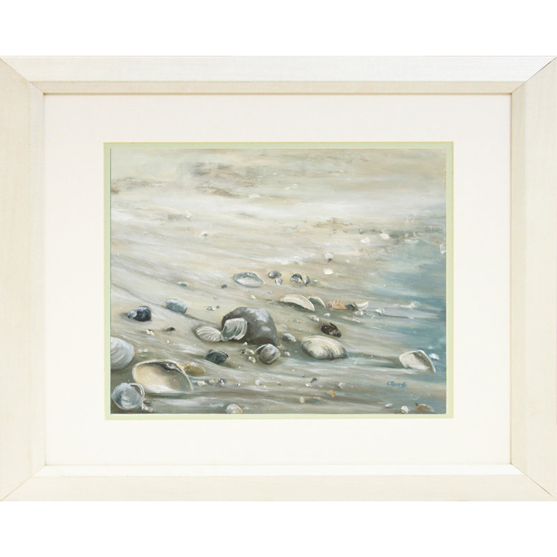 «Snow on Shells» par Chris Reverdy - Reproduction d'art graphique sur papier, H 18,5 po x l 22,5 po x P 1,25 po