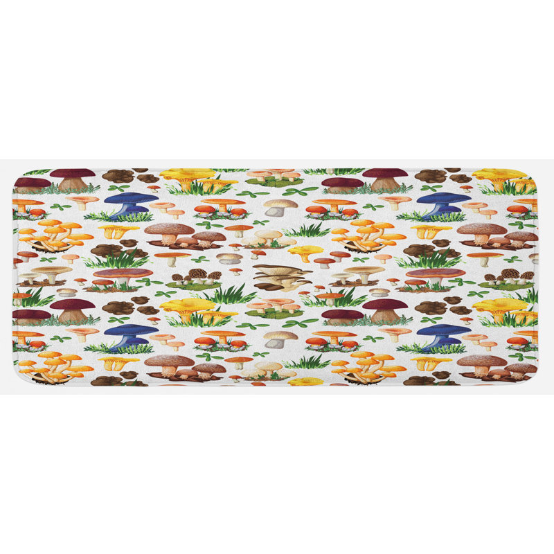 Tapis de cuisine champignon