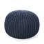 Pouf rond en coton Bordeaux