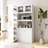 Kitchen pantry cabinet with multi-functional pull-out multi-tier storage shelf