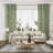 Dennan Linen Curtain Rod Pocket Back Tab,Linen Semi Sheer Curtains for Bedroom-432493412-426090683