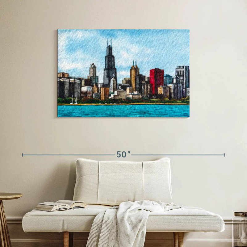 Horizon de Sirci à Chicago, H 26 po x l 39 po
