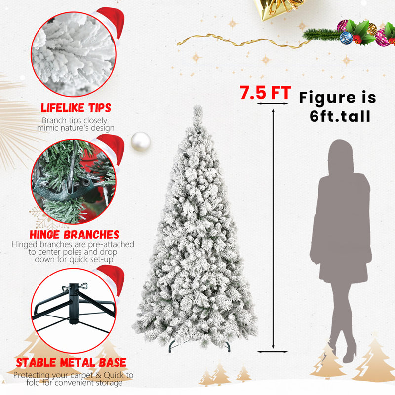 Arbre de Noël 6 pi, 6', Non pré-éclairé