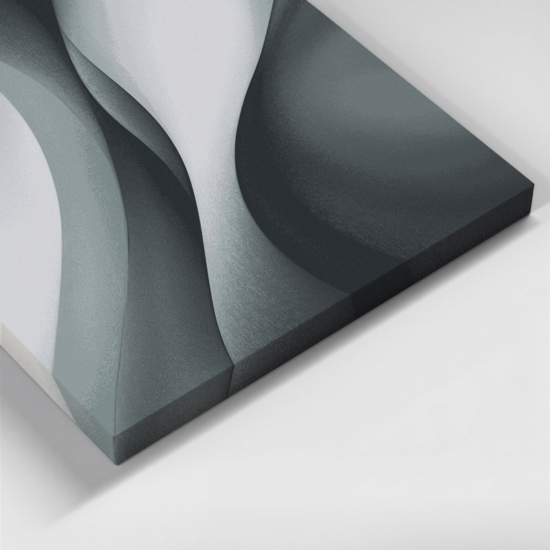 Minimalisme 45, art mural sur toile grise, H 11 po x l 14 po