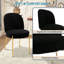 Chaise de salle à manger en tissu avec pieds dorés (ensemble de 2)