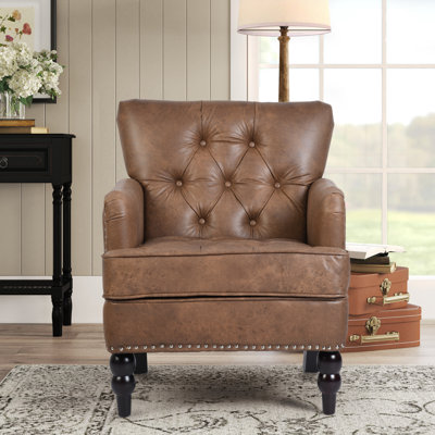 Mangual Faux Leather Armchair