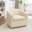 Fauteuil demi-tonneau pivotant rembourré Morre-867137653