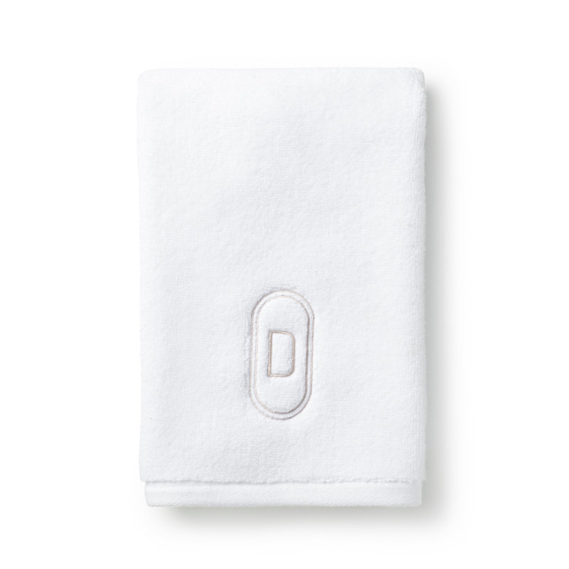 Monogram Embroidered Fingertip Towel, D