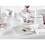 Square Piece Porcelain China Dinnerware Set - Service for 6